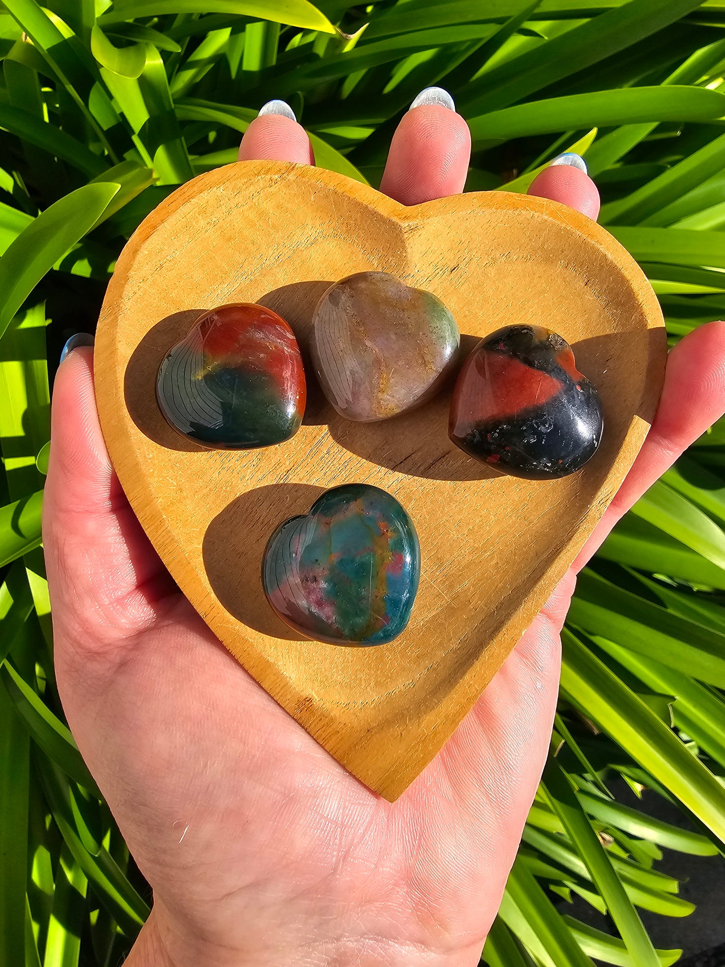 Bloodstone Small Heart