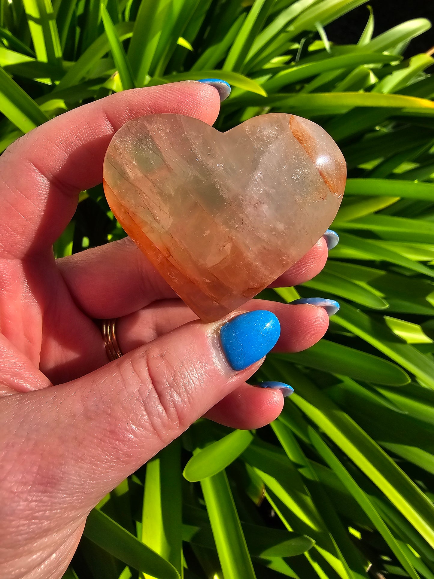 Fire Quartz Heart B