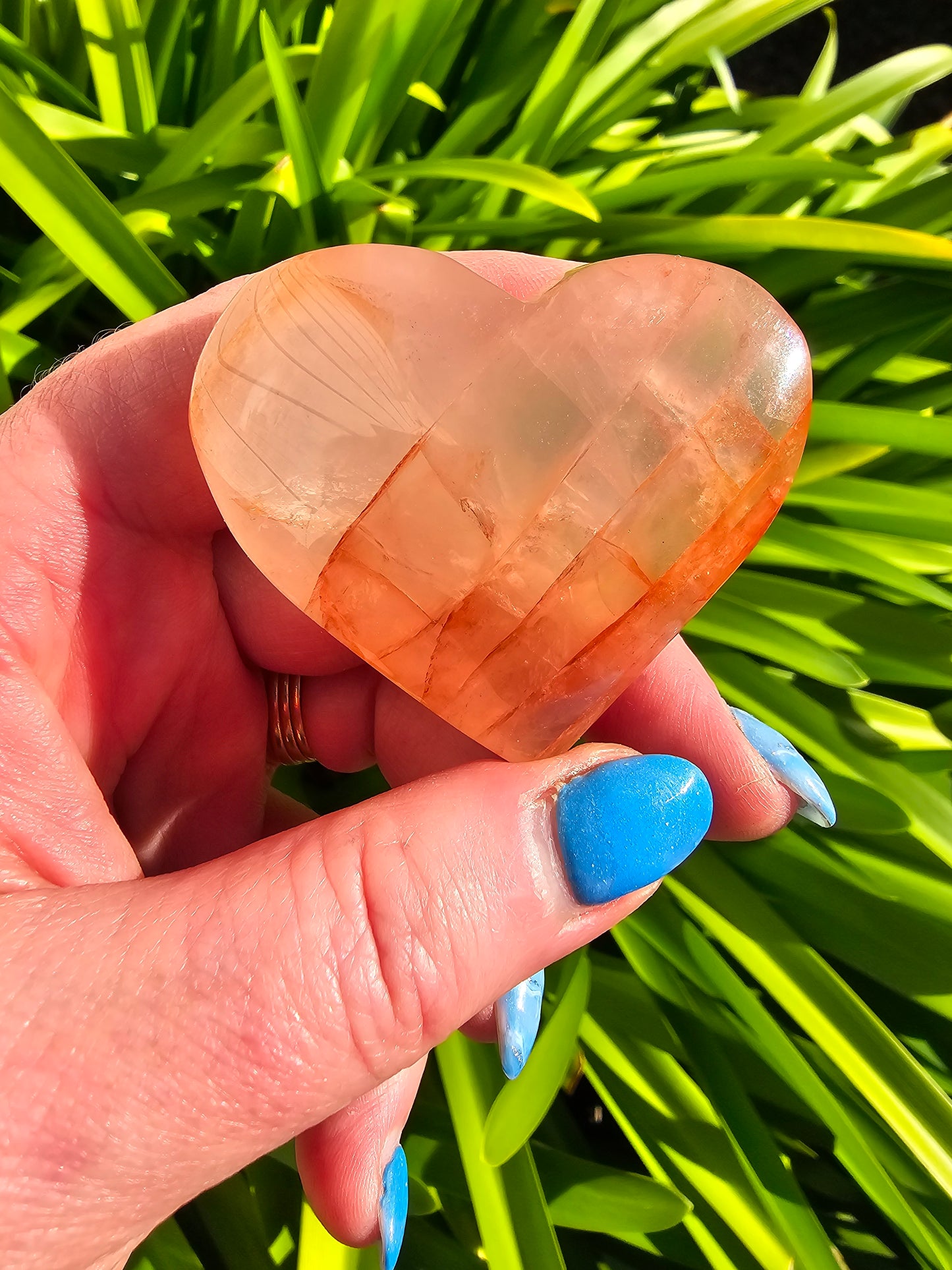 Fire Quartz Heart B