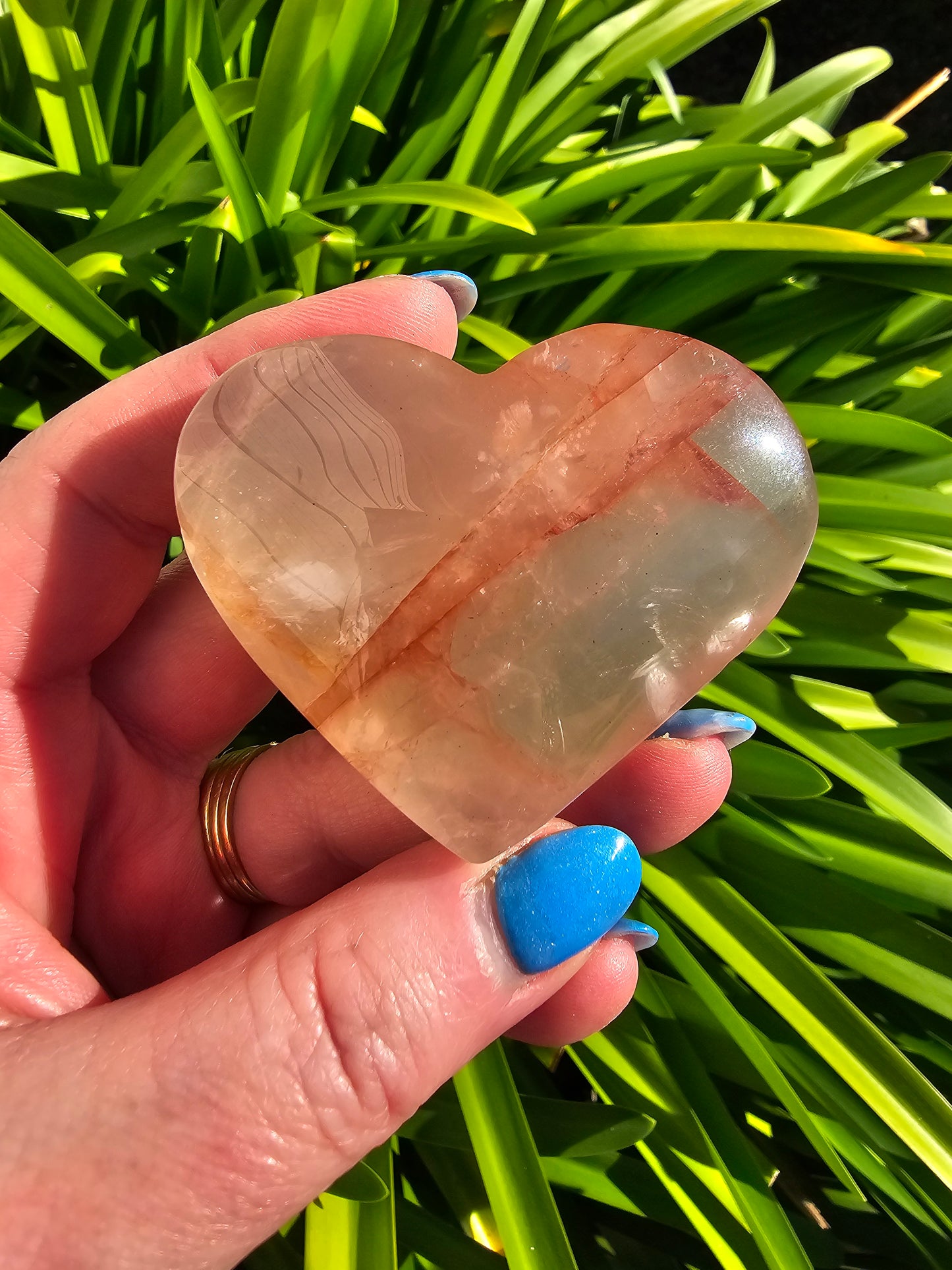 Fire Quartz Heart E