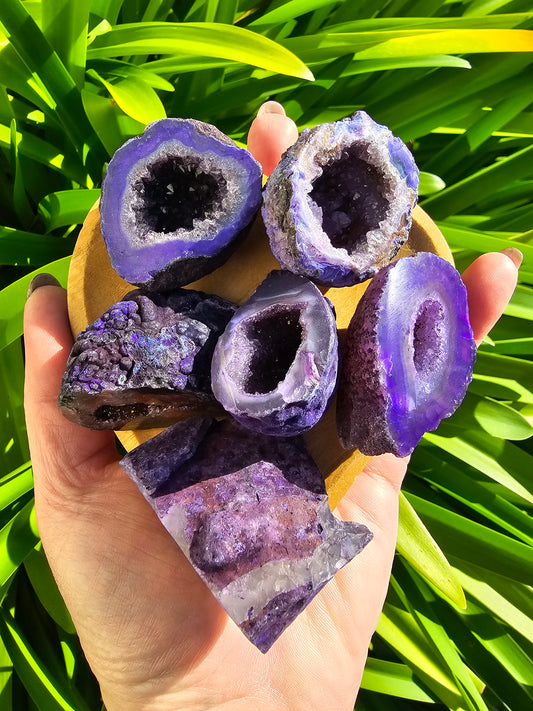 Agate Geode | Cave Purple Large