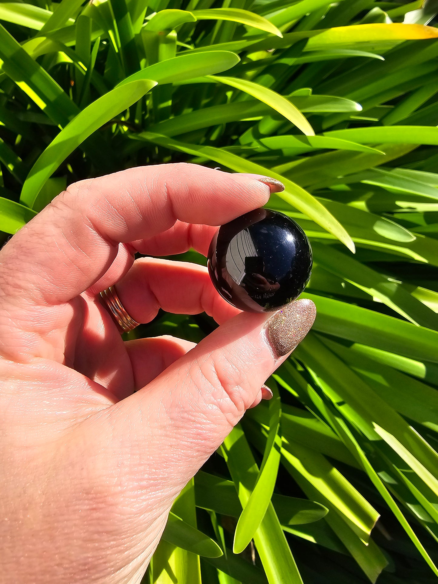 Black Obsidian Small Sphere