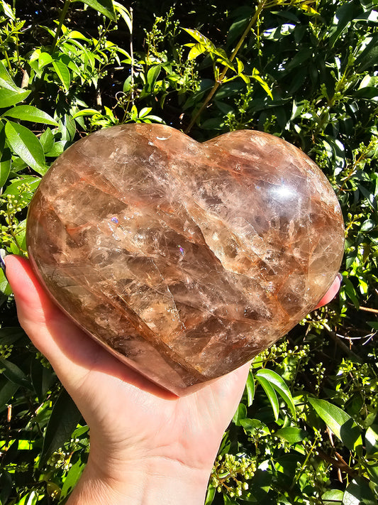 Fire Quartz Xlarge Heart 2.3kgs