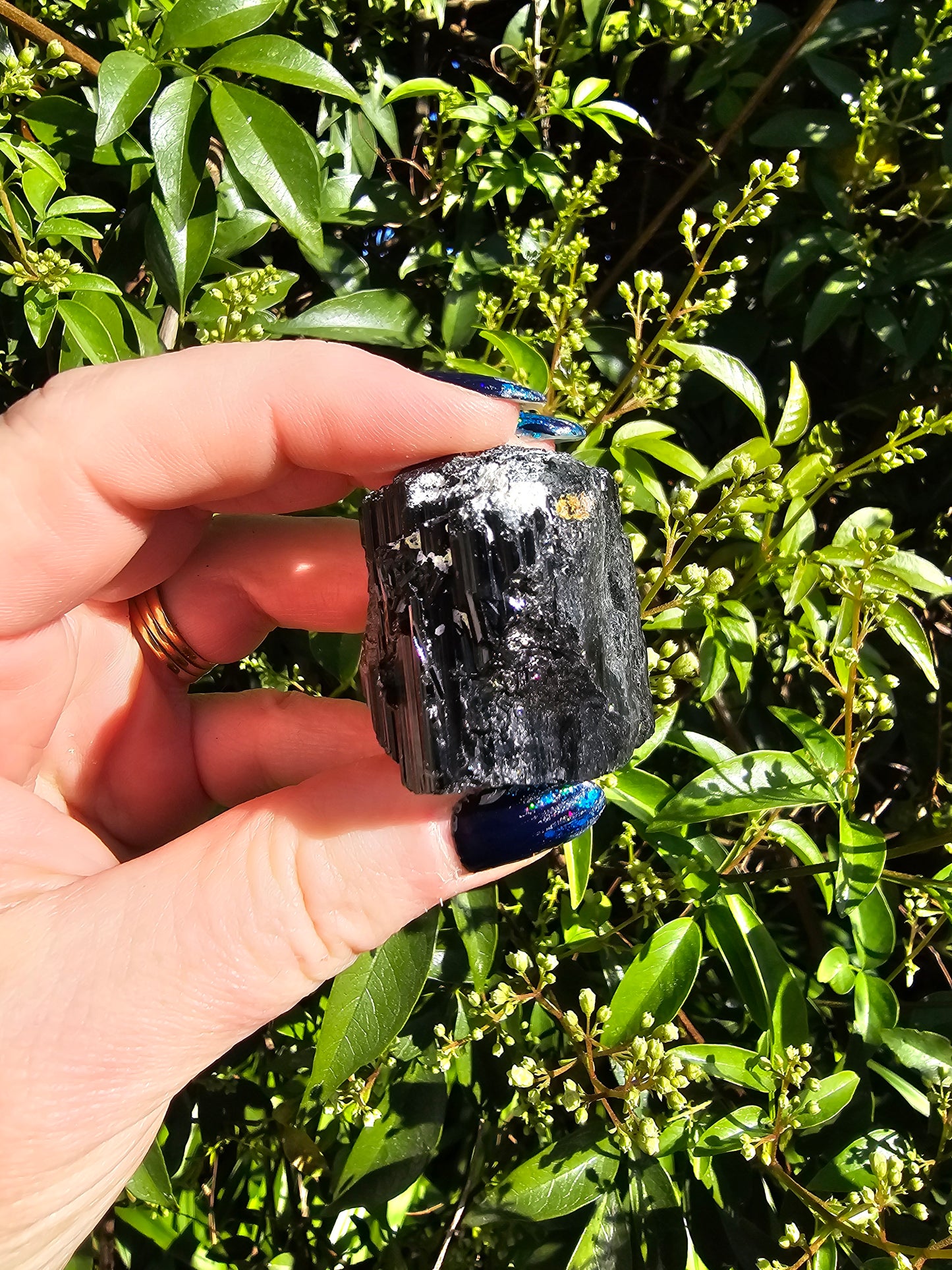 Black Tourmaline Rough E