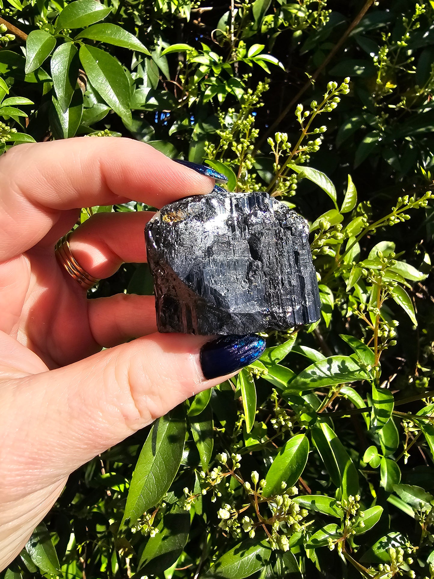 Black Tourmaline Rough E