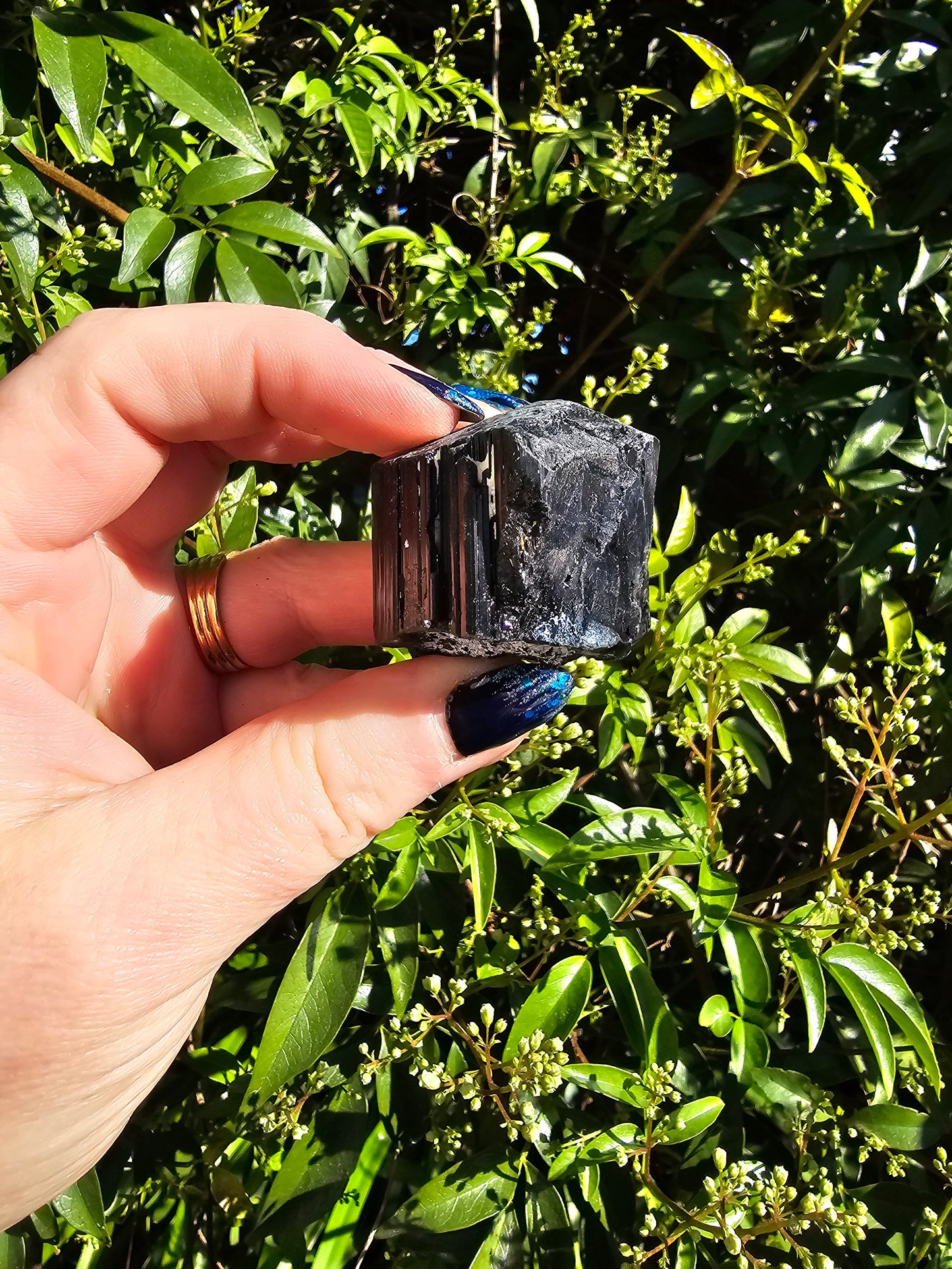 Black Tourmaline Rough F