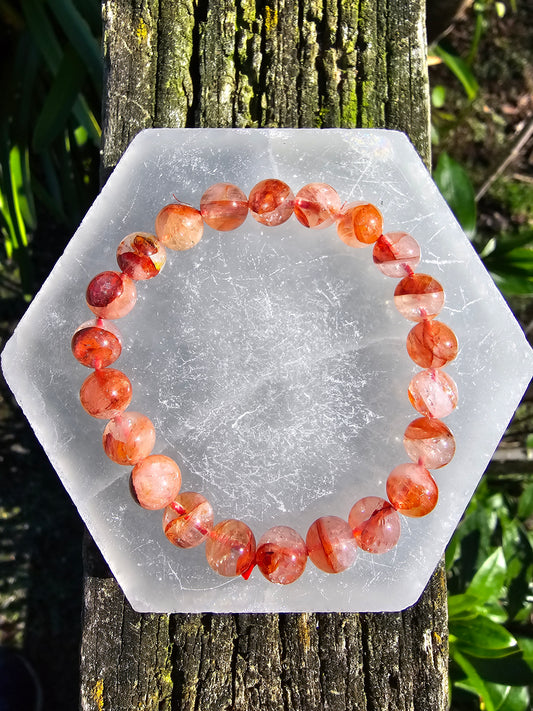 Fire Quartz | Bead Bracelet