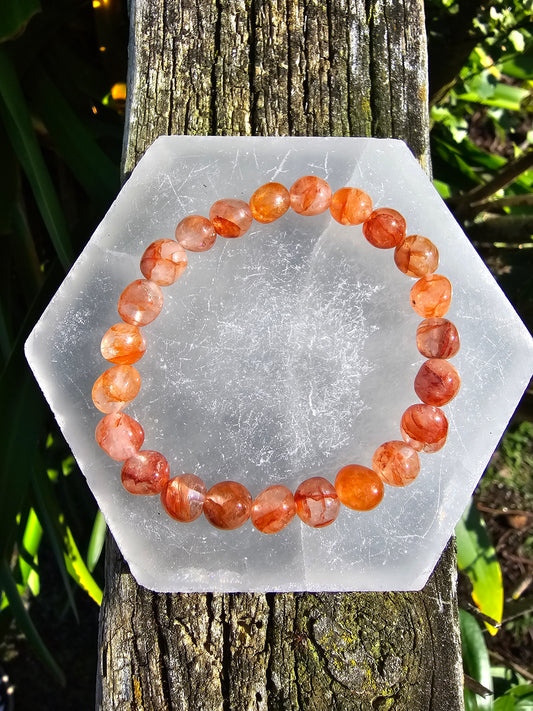 Fire Quartz | Nugget Bead Bracelet