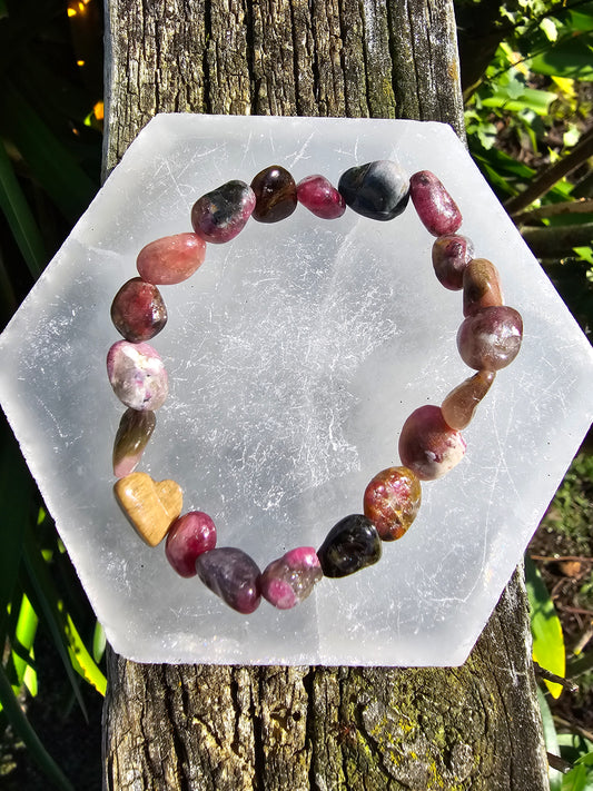 Mixed Tourmaline | Nugget Bead Bracelet