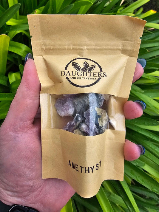 Amethyst Mini Cluster 100g Bag