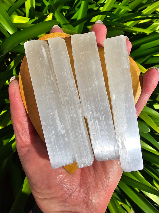 Selenite Rough Rod Large