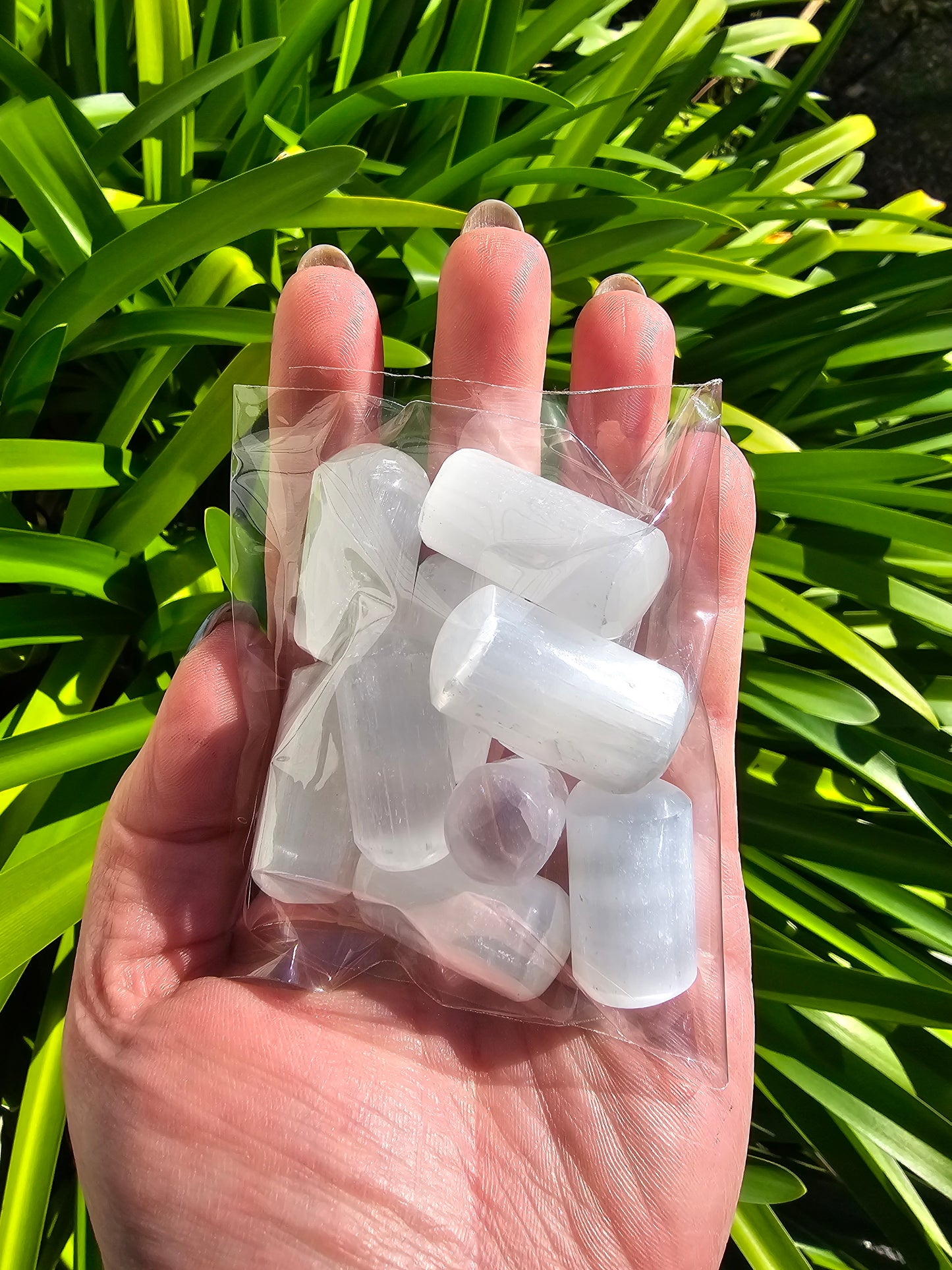 Selenite Cylinder Tumbled Stones 10 Pack Valued at $50