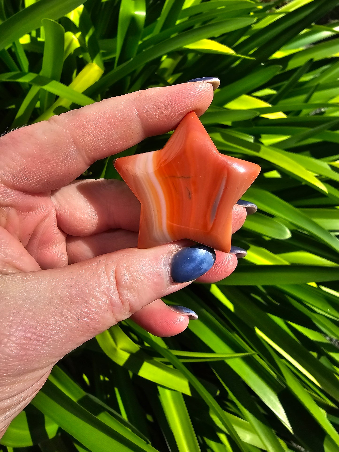 Agate Medium Carved Star