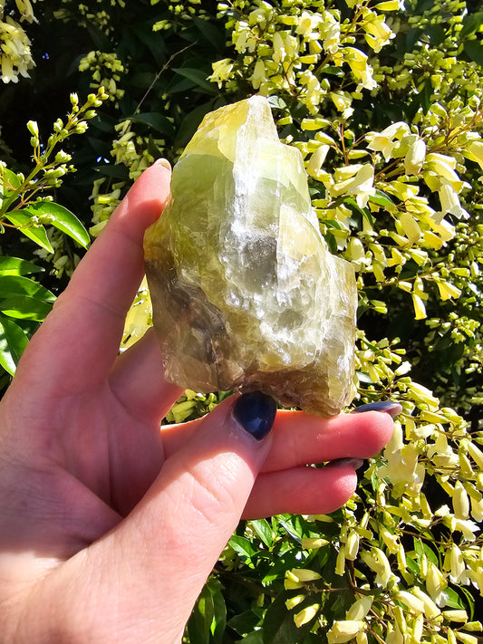 Green Calcite Rough Piece E