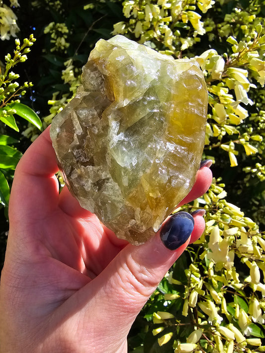 Green Calcite Rough Piece F