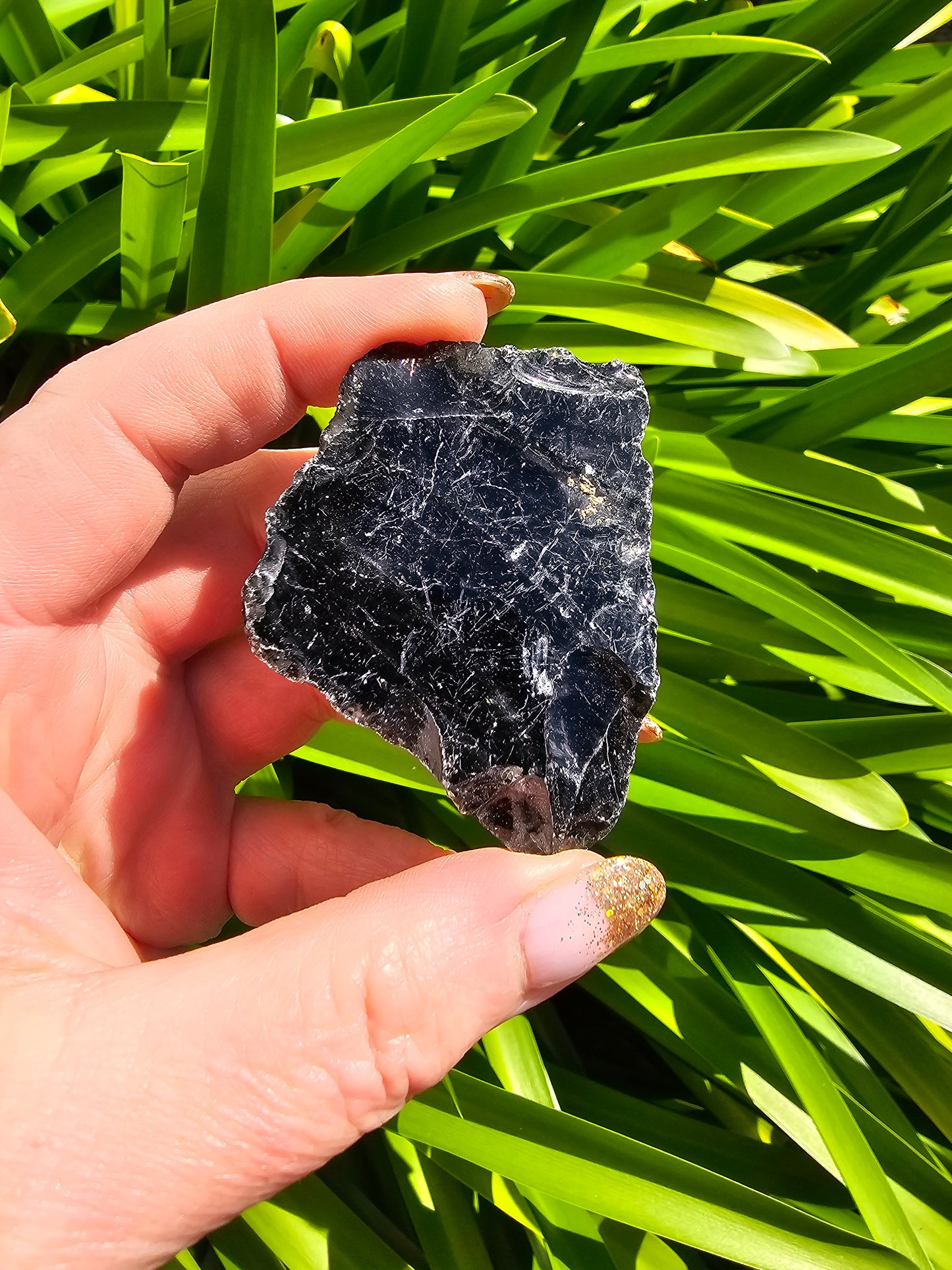 Black Obsidian Rough Piece Small