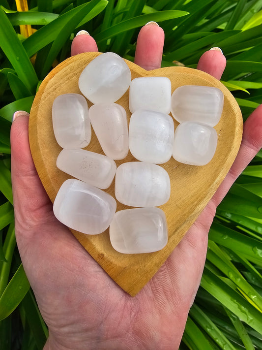 Pink Mangano Calcite Medium Tumbled Stone