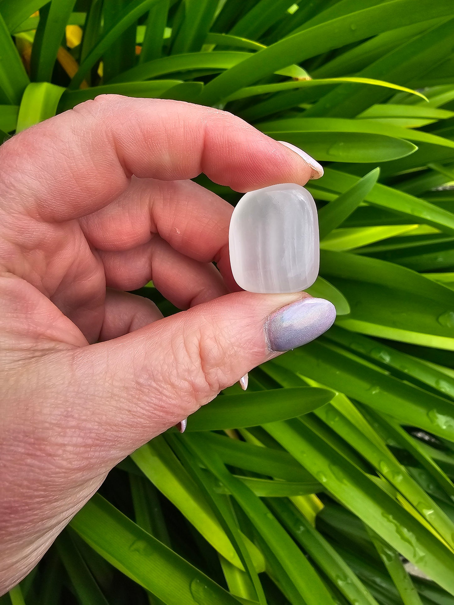 Pink Mangano Calcite Medium Tumbled Stone