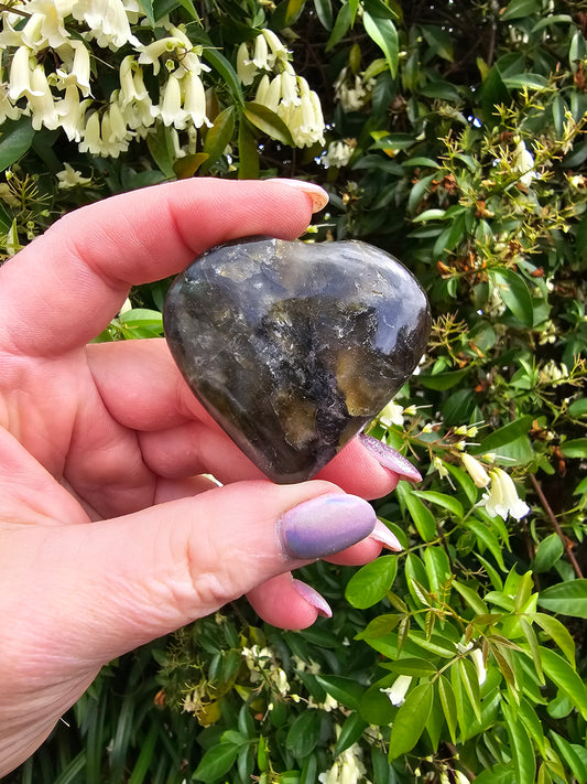 Labradorite Heart D