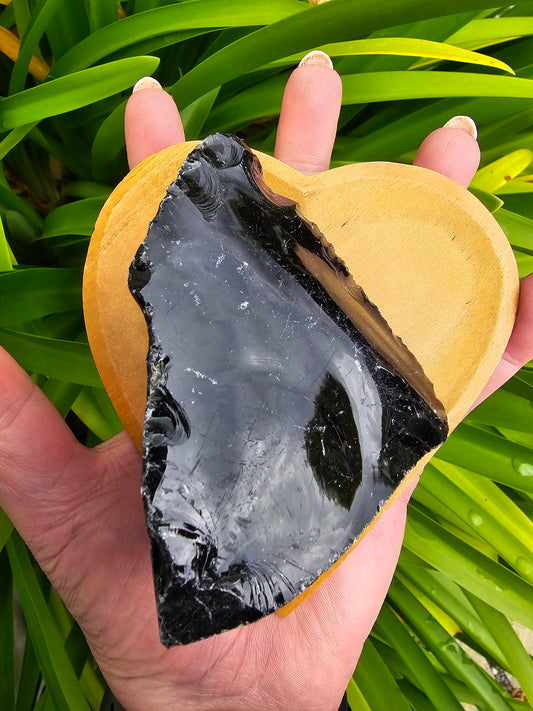 Black Obsidian Rough Piece Large