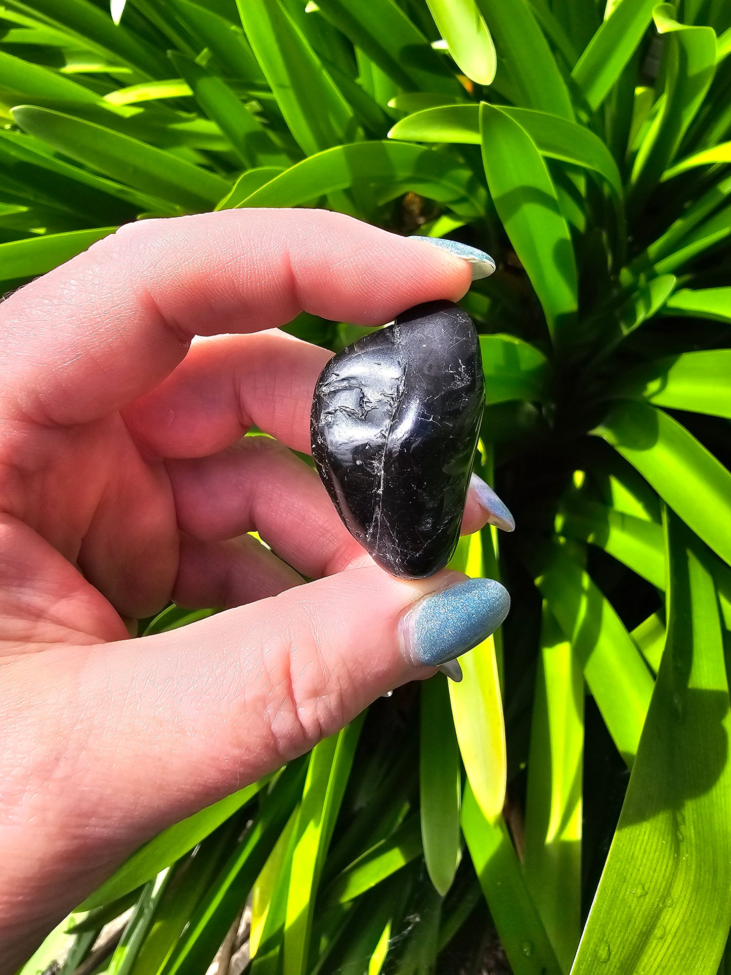 Black Tourmaline Tumbled Tumbled Stone