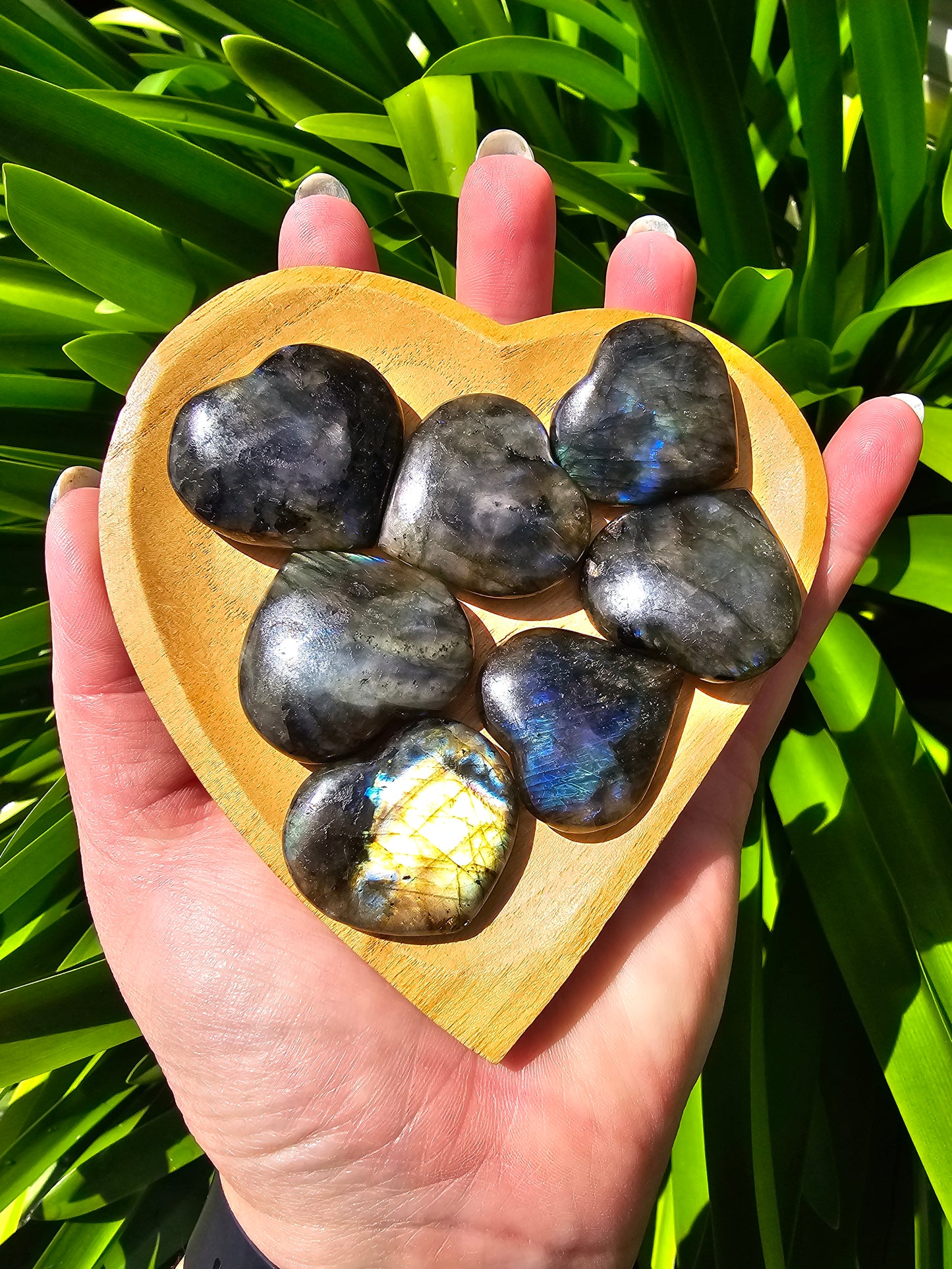 Labradorite Medium Heart