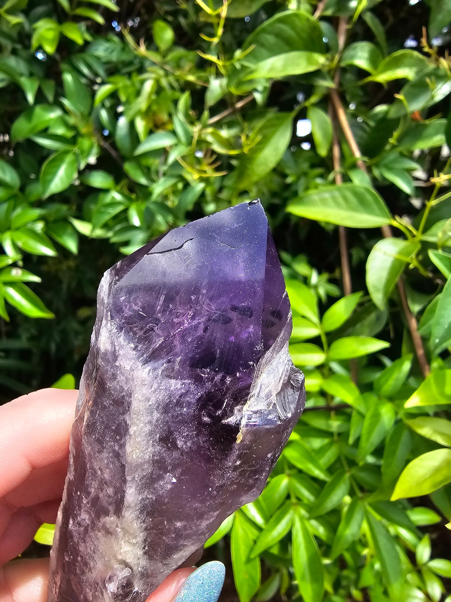 Amethyst Semi Polished Point "CHIPPED"