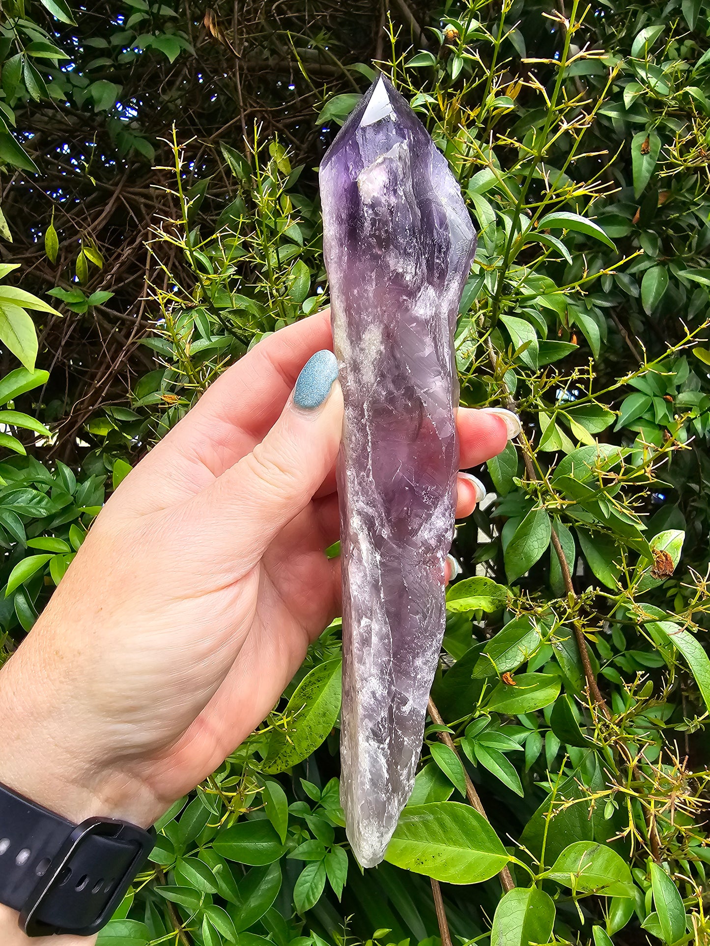 Amethyst Semi Polished Point "CHIPPED"