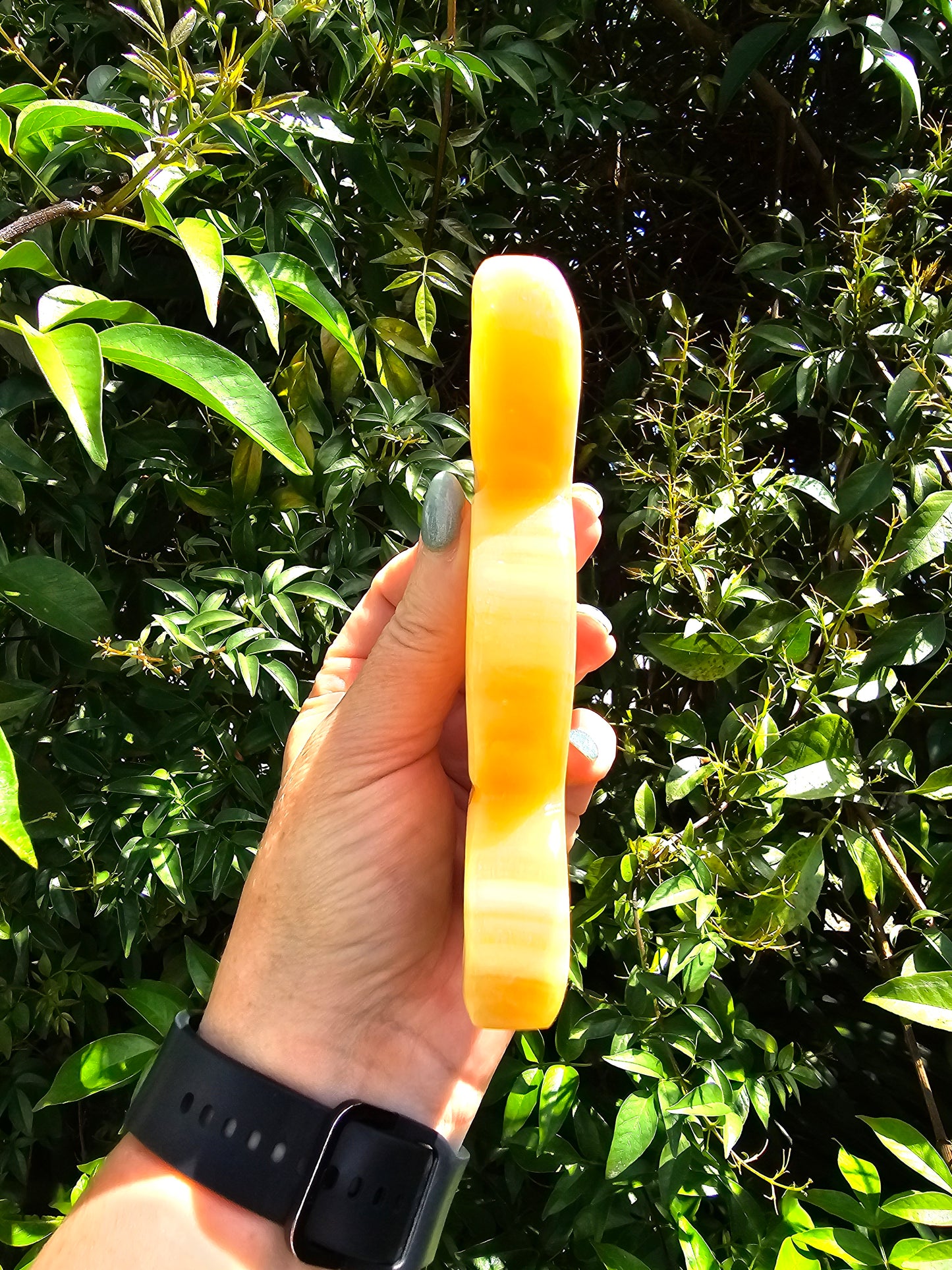 Orange Calcite Triple Moon Phase Dish