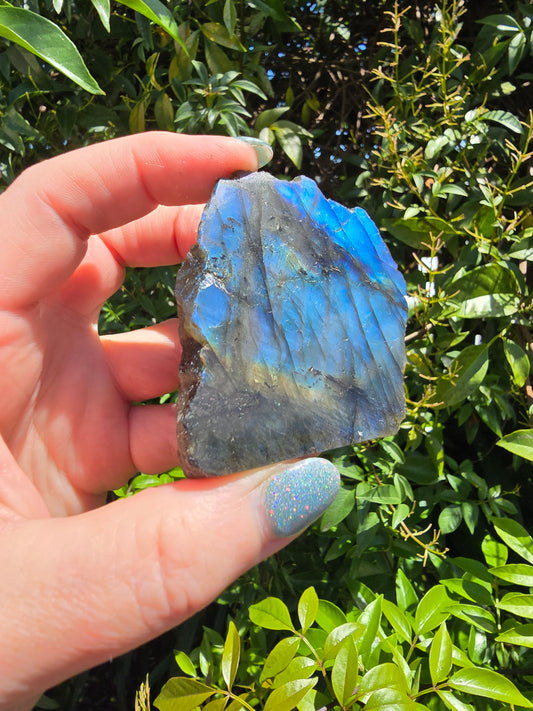 Labradorite Semi Polished Piece L