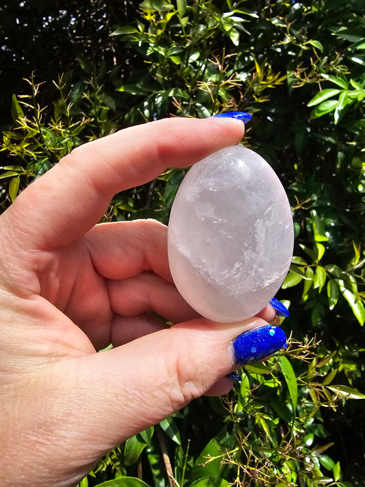 Rose Quartz Palm Stone B