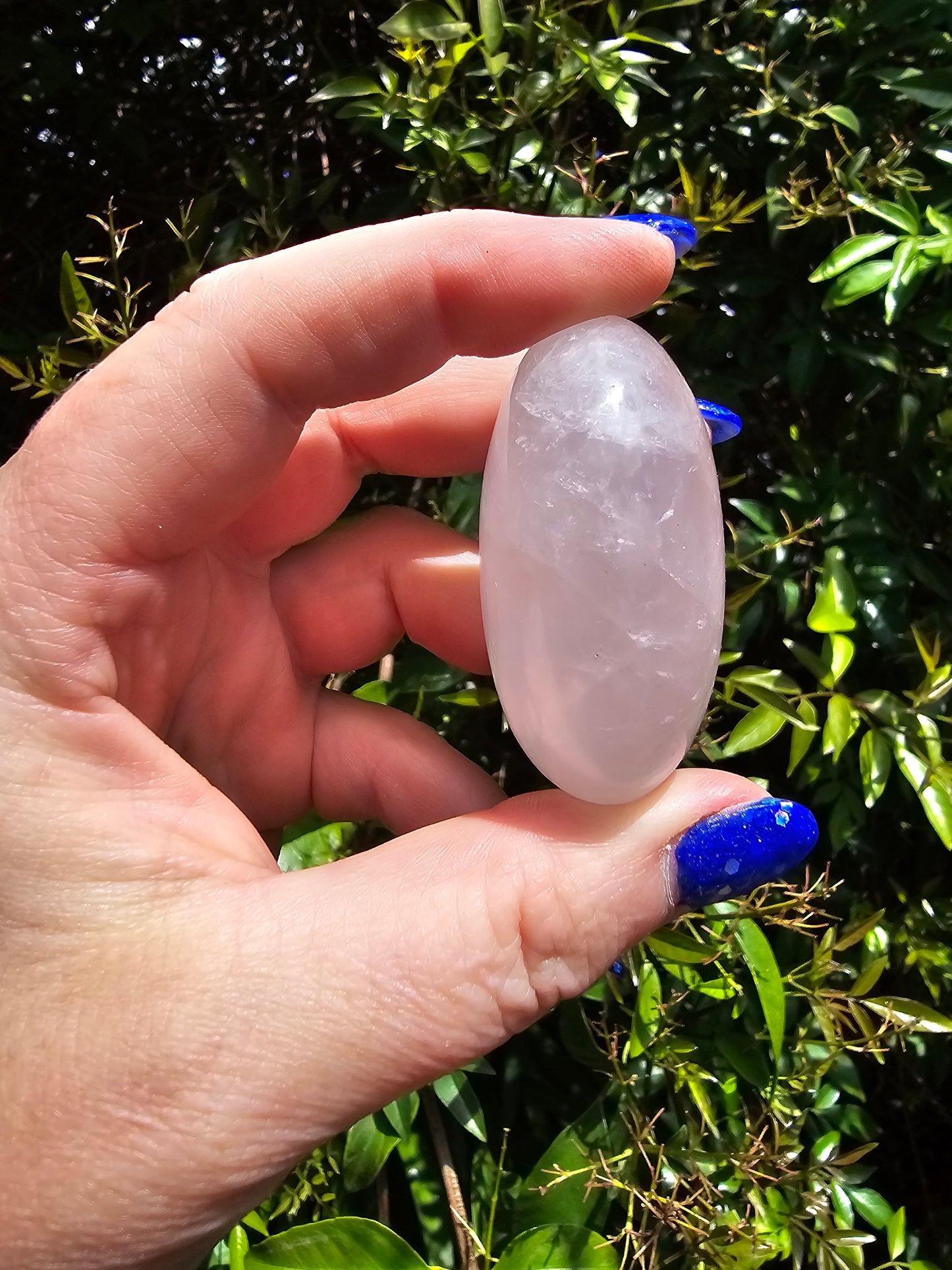 Rose Quartz Palm Stone B