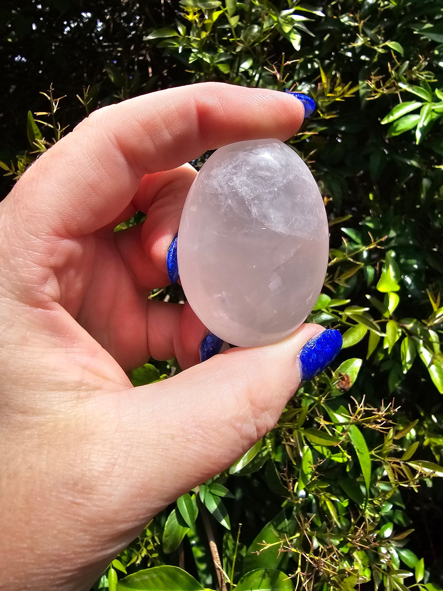 Rose Quartz Palm Stone B