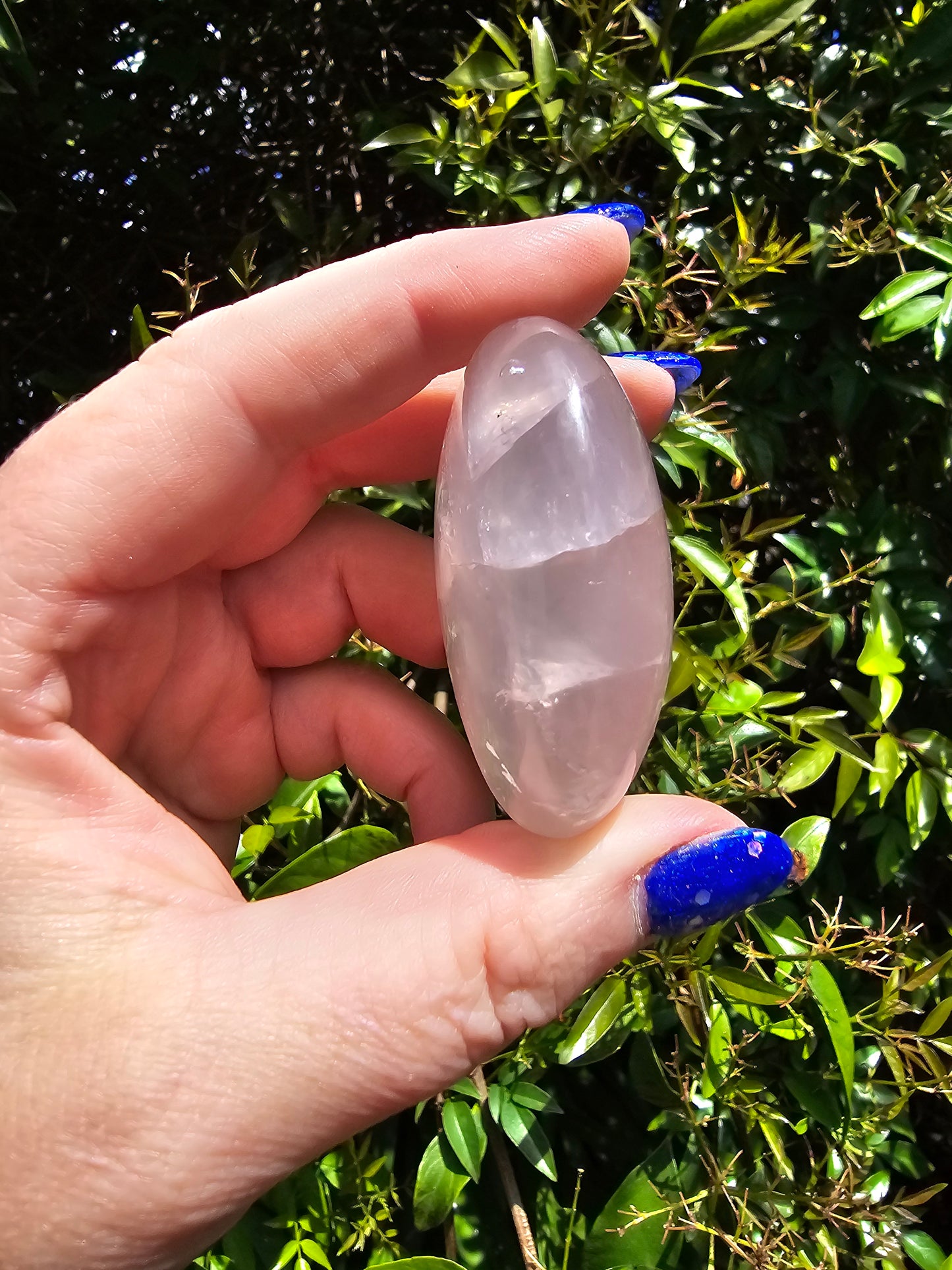 Rose Quartz Palm Stone C