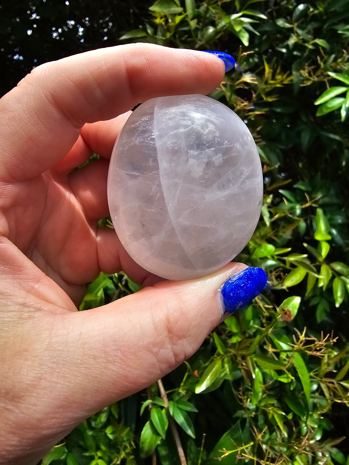 Rose Quartz Palm Stone D