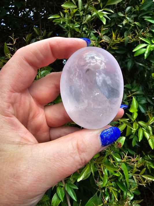 Rose Quartz Palm Stone E