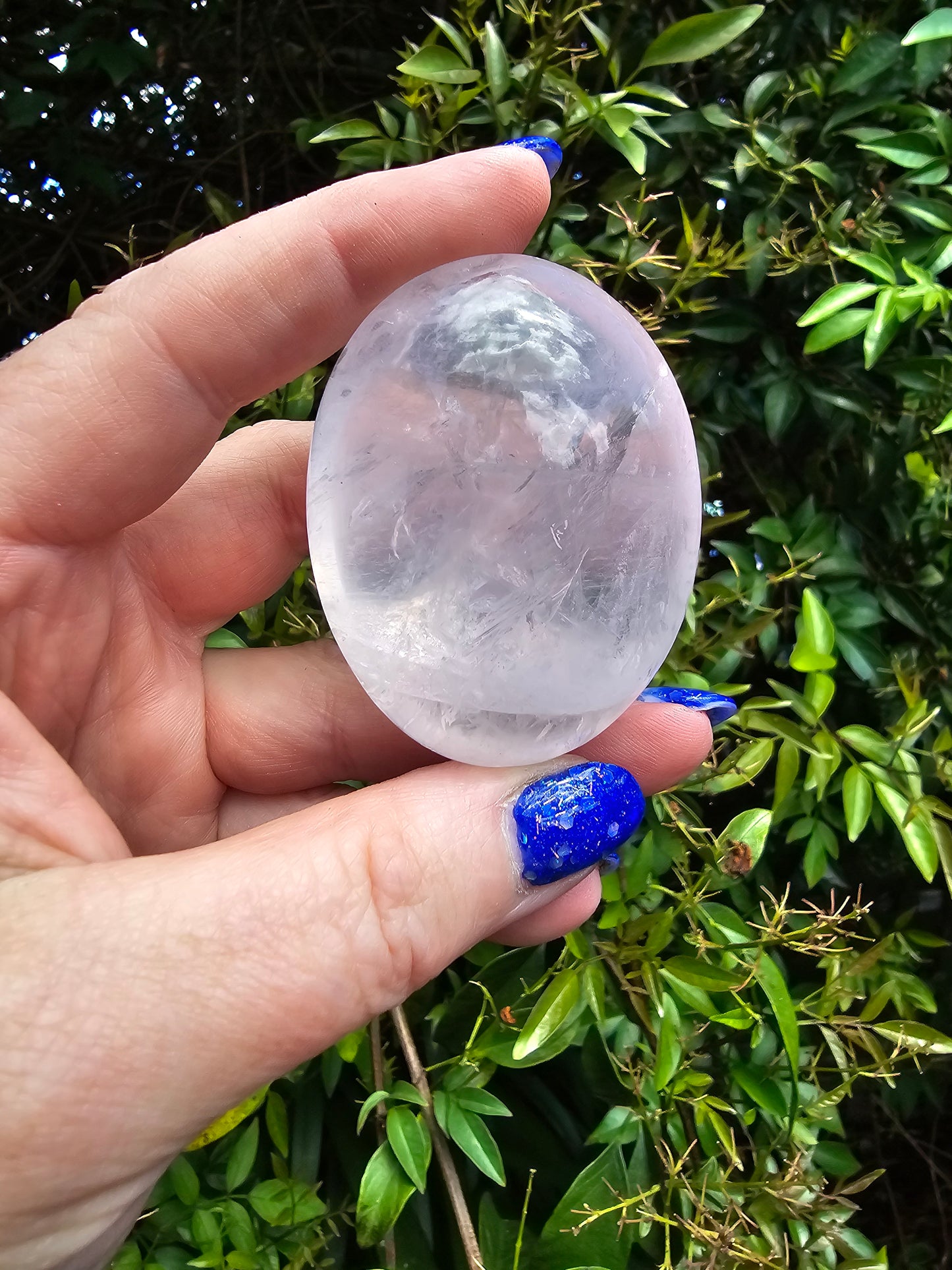 Rose Quartz Palm Stone E