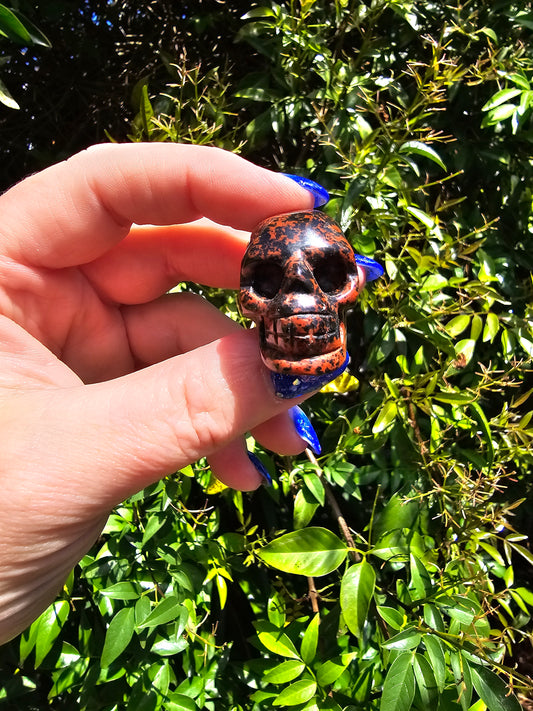 Mahogany Obsidian Medium Skull