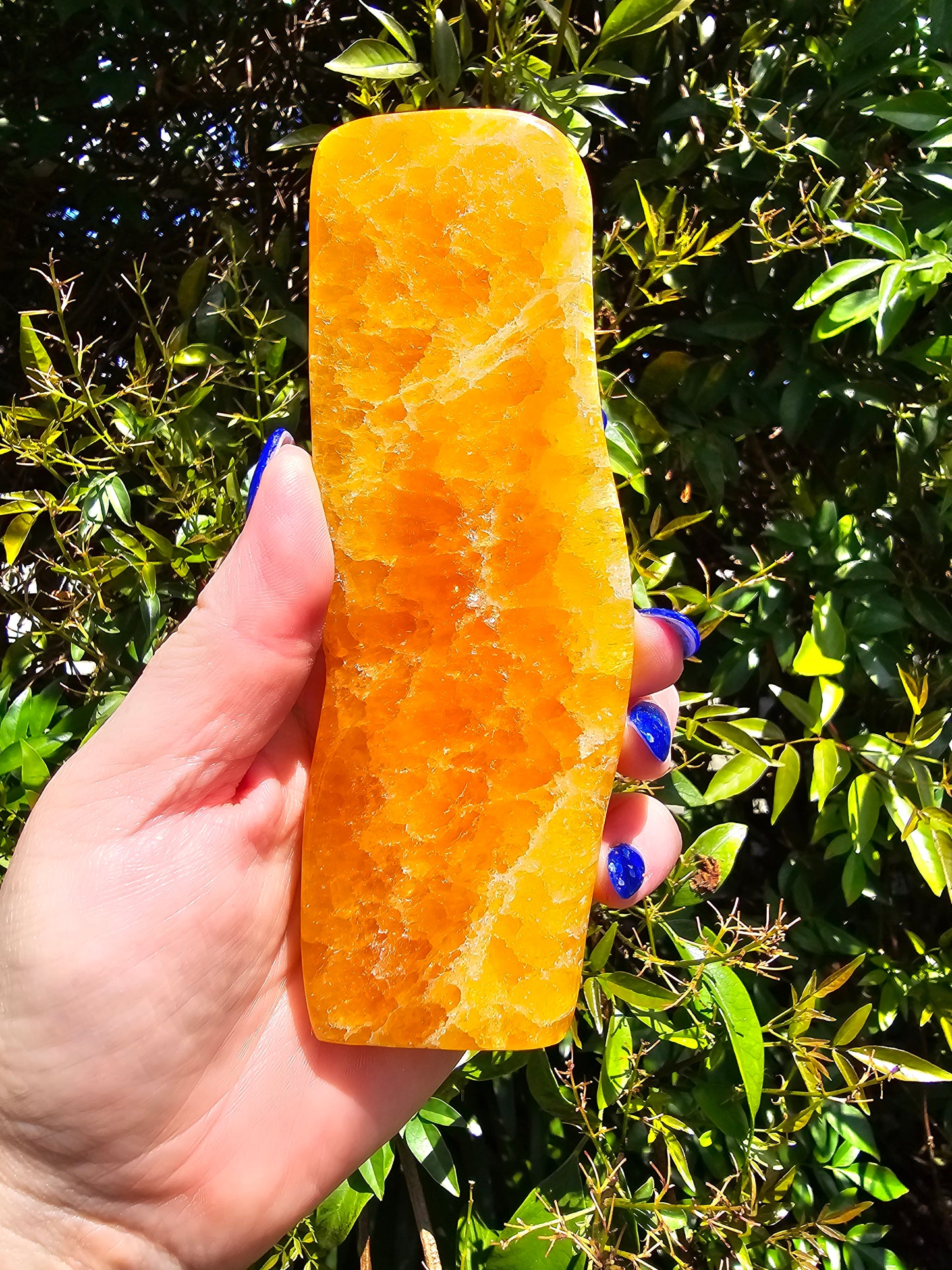 Orange Calcite Free Form Piece A