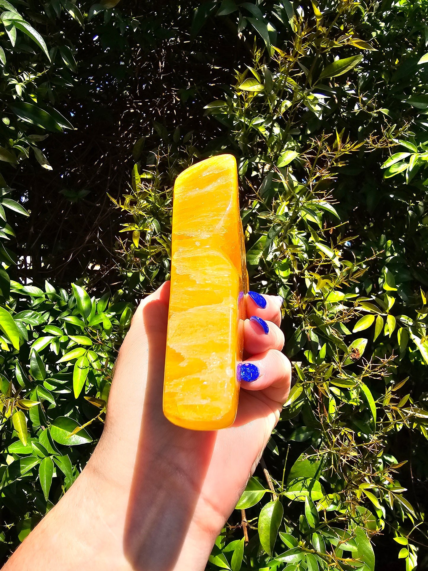 Orange Calcite Polished Free Form Piece B