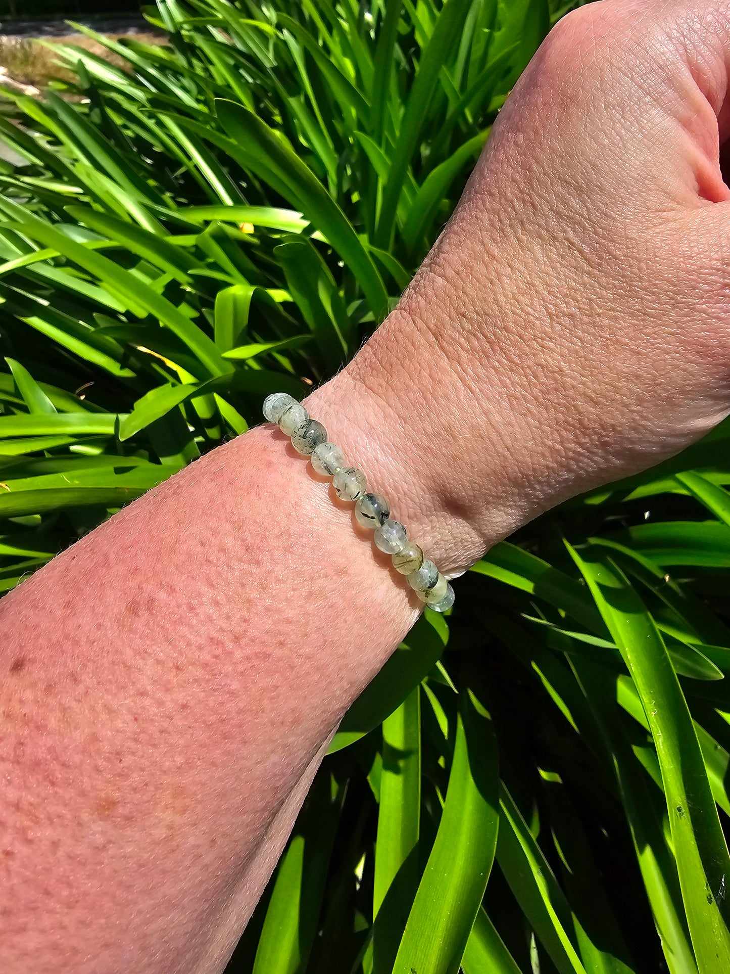 Prehnite | Small Round Bead Bracelet