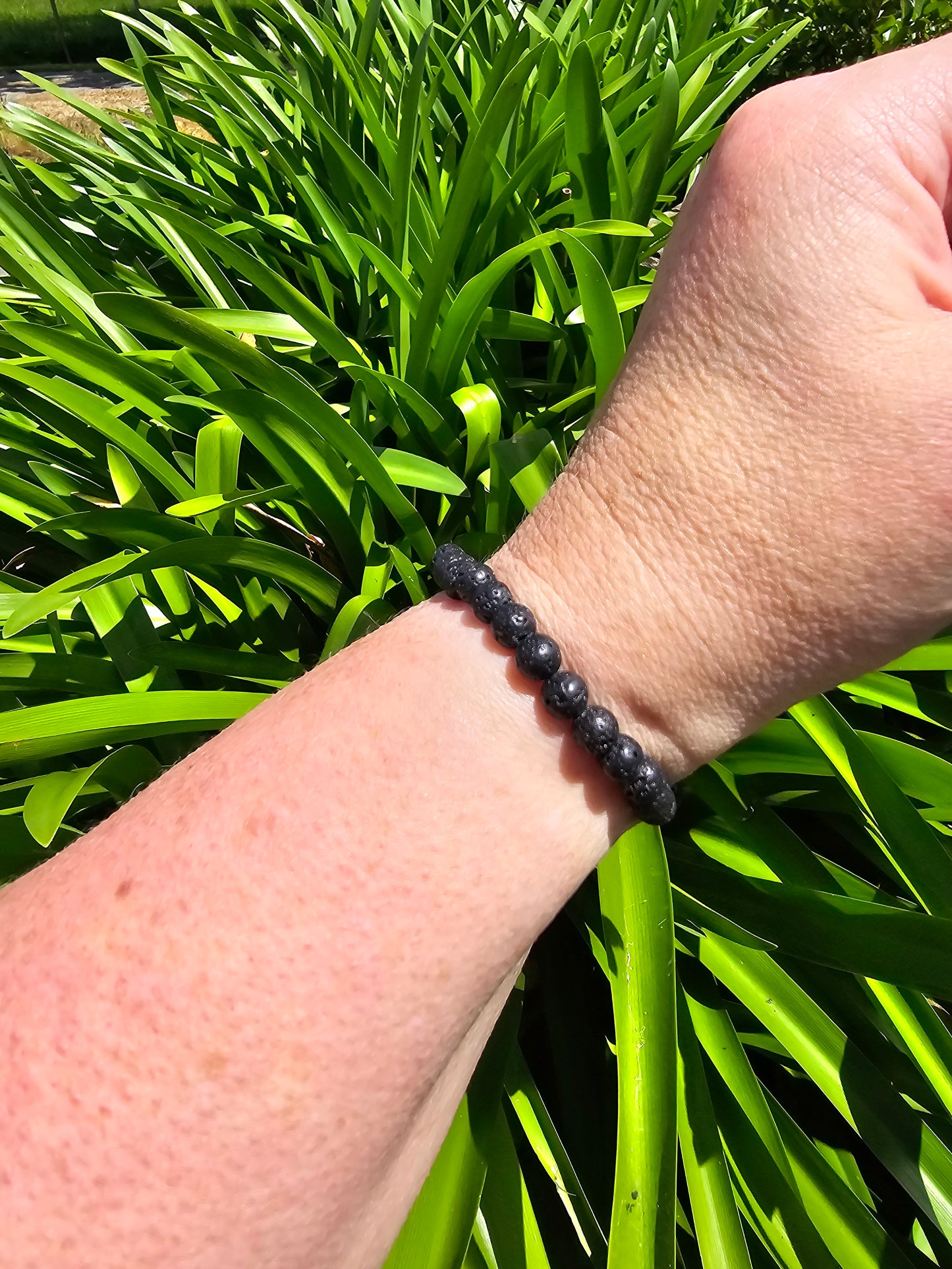 Garnet | Small Round Bead Bracelet