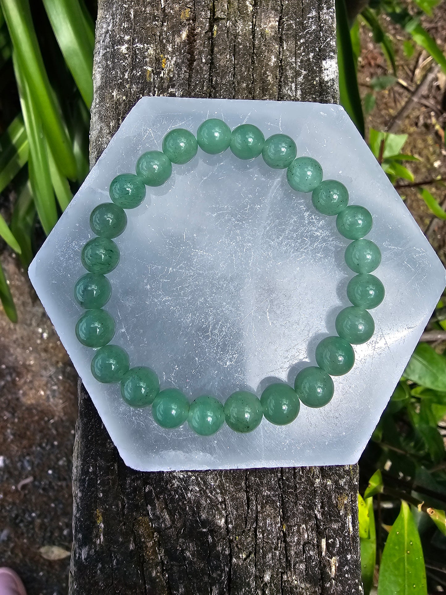 Green Aventurine | Round Bead Bracelet