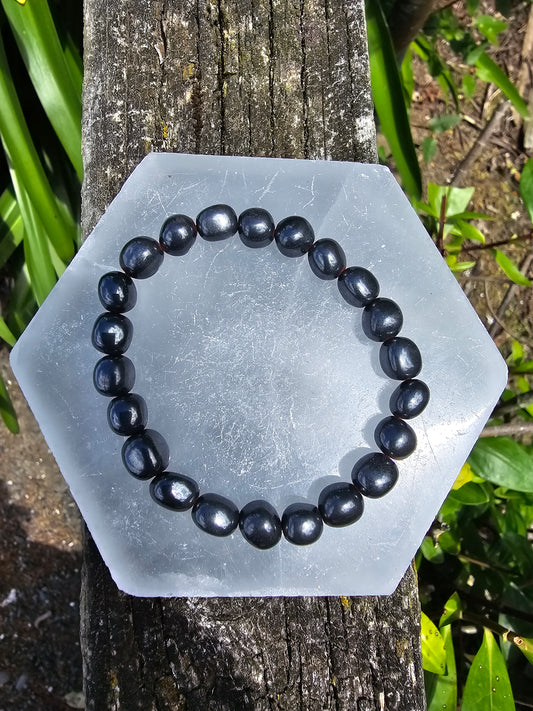 Silver Sheen Obsidian | Nugget Bead Bracelet