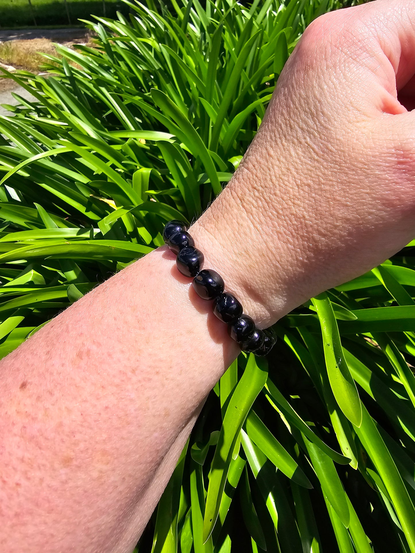 Silver Sheen Obsidian | Nugget Bead Bracelet