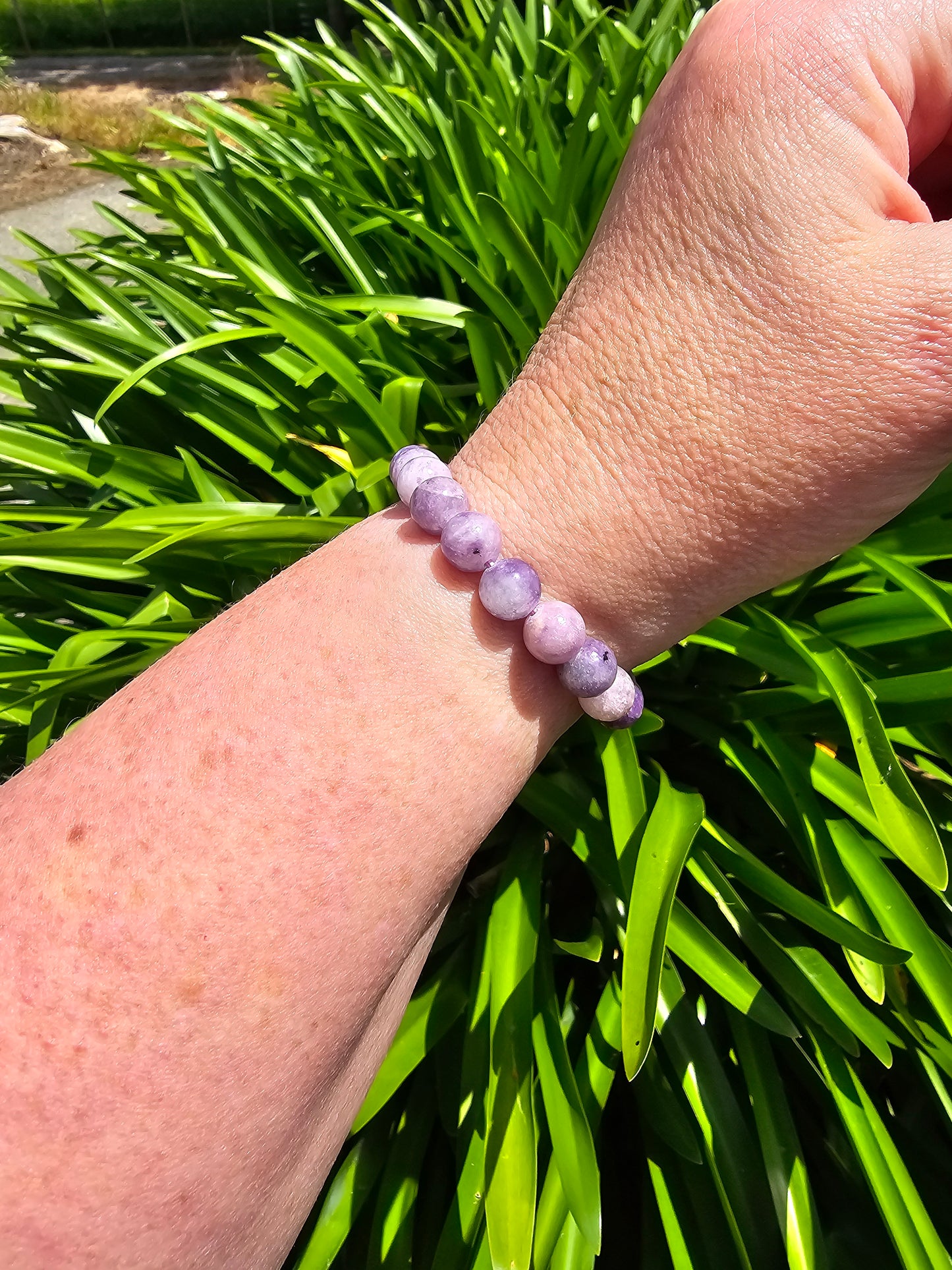 Lepidolite | Round Bead Bracelet