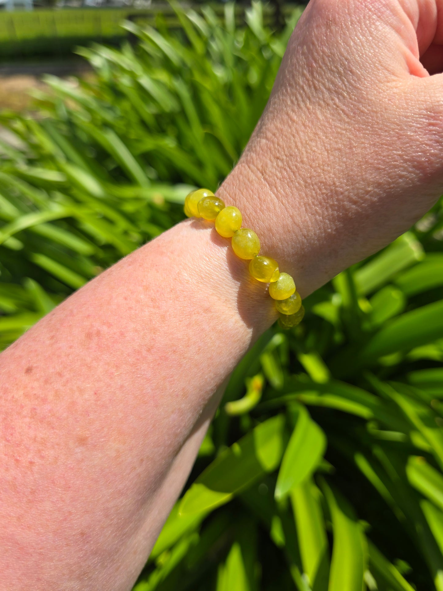 Lemon Serpentine | Nugget Bead Bracelet