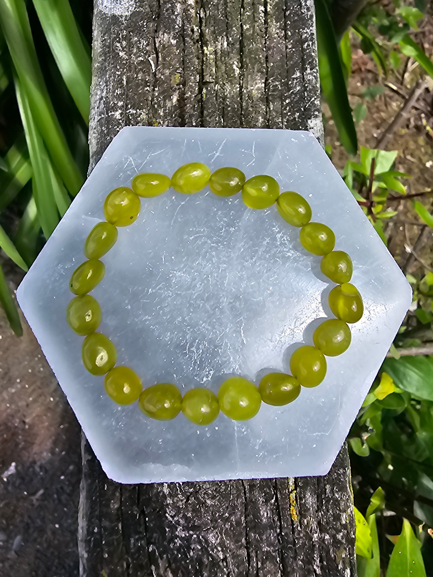 Lemon Serpentine | Nugget Bead Bracelet