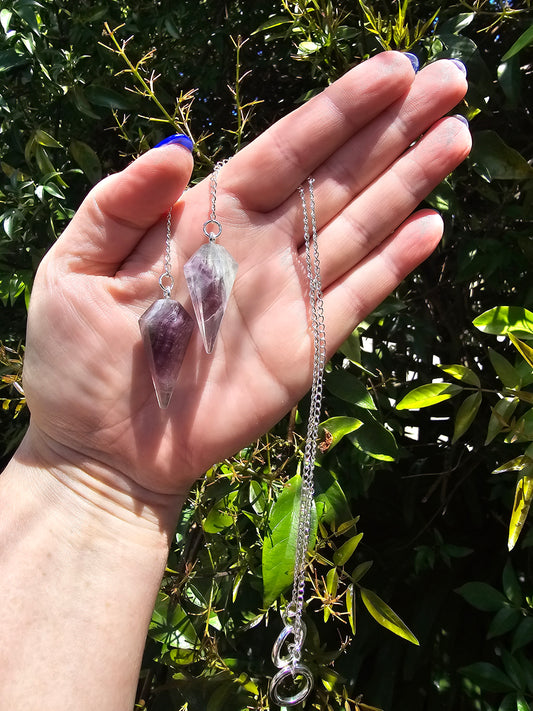 Rainbow Fluorite Pendulum