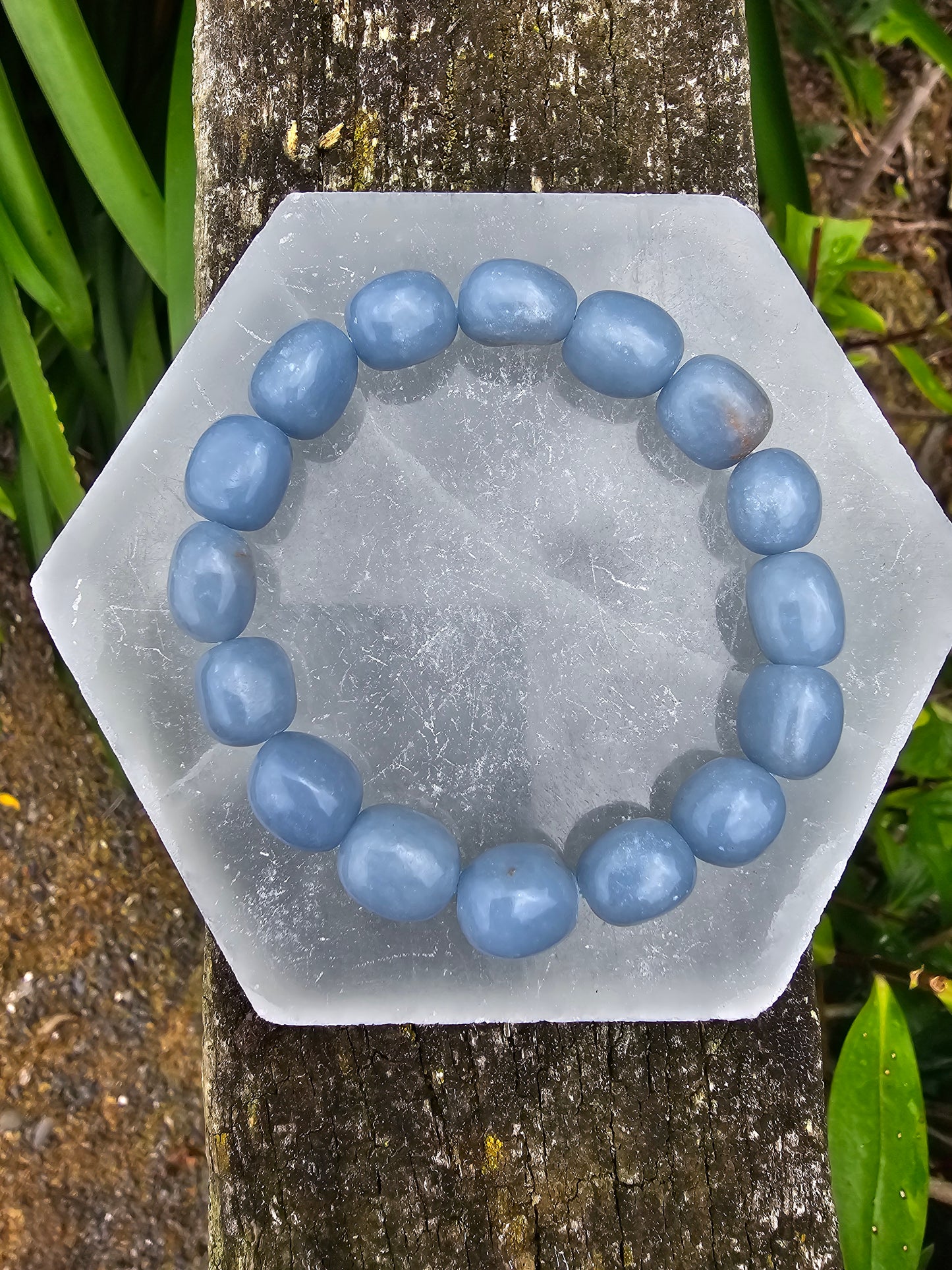 Angelite | Nugget Bead Bracelet